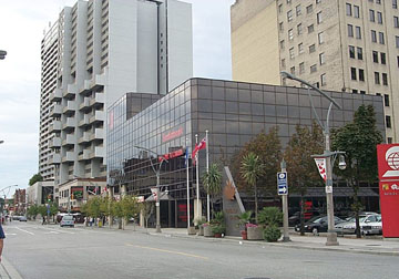 Downtown buildings at Park and Ouellette