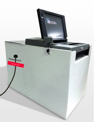 Vote tabulator side view