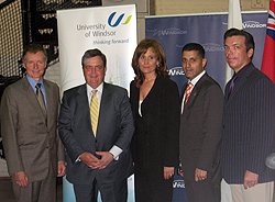 Mayor Francis and dignitaries at the Armouries