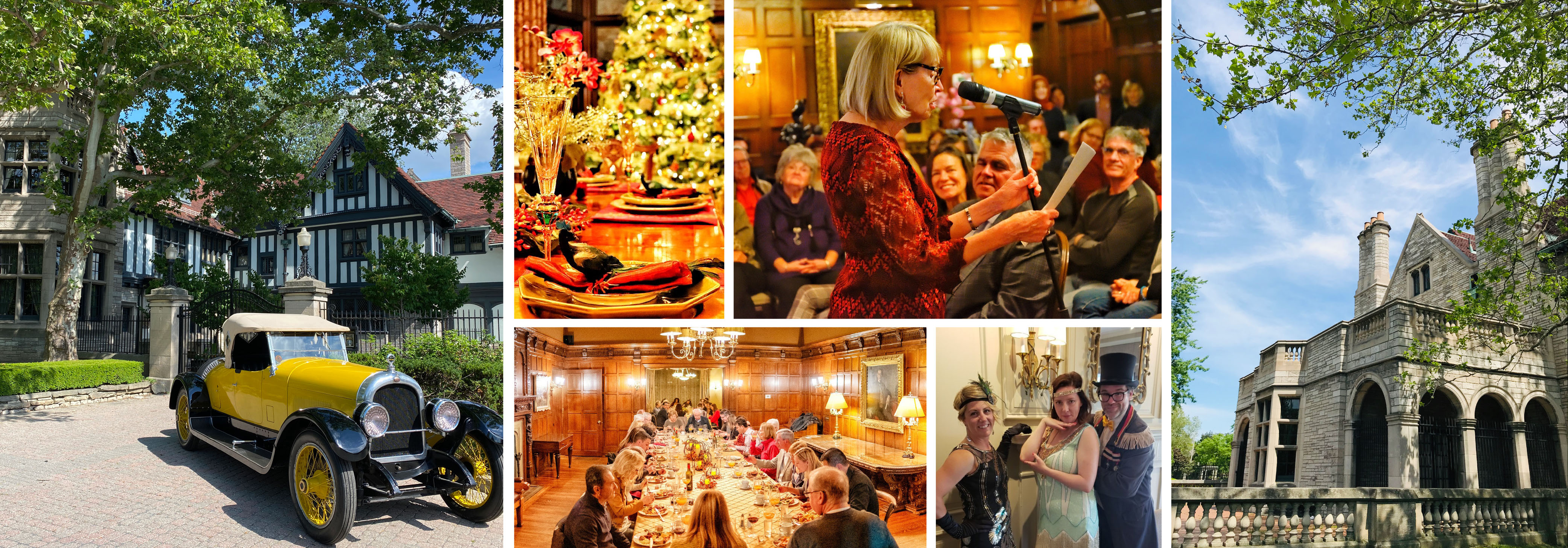 Collage of images from events at Willistead Manor