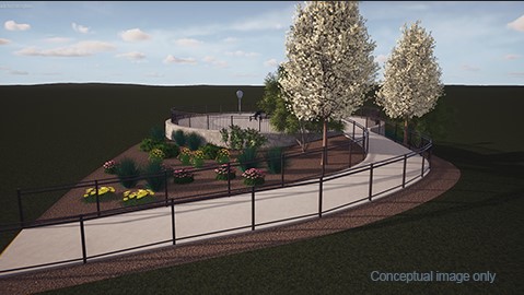 Malden Park Observation Area artist rendering