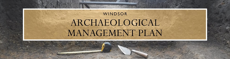 Archaeological tools in a dig site
