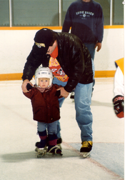 Arena Skating Father & Son