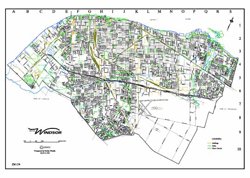 Sample medium-size city street map