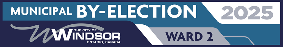 City of Windsor Municipal By-Election 2025 Ward 2 logo