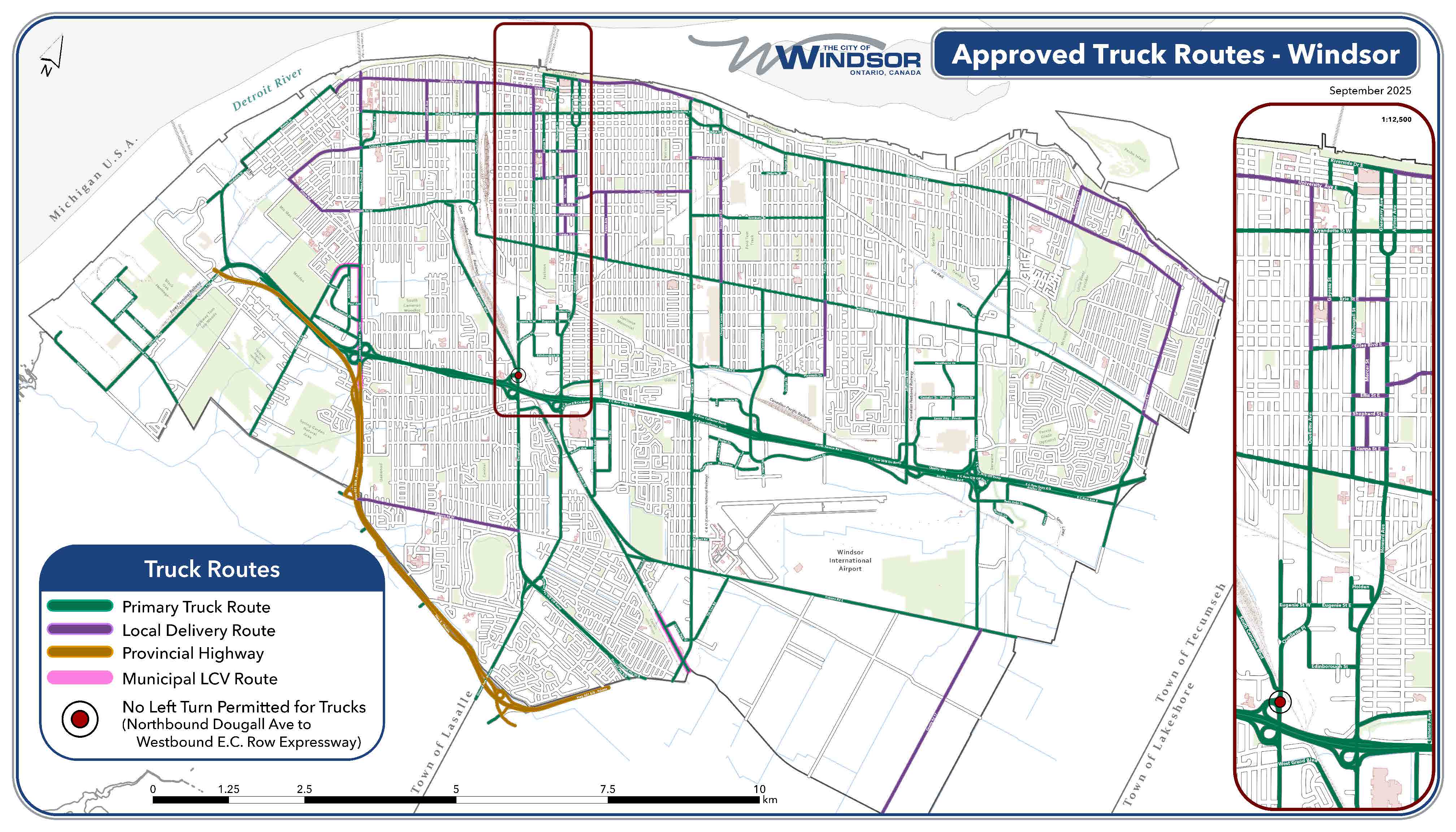 Truck Routes Map Truck Routes Map Thumbnail